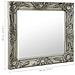 Specchio Da Parete Stile Barocco 60x60 Cm Argento - Foto miniatura 6