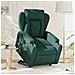Poltrona Alzapersona Reclinabile Elettrica Verde Scuro Tessuto - Foto miniatura 2