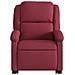 Poltrona Alzapersona Reclinabile Elettrica Rosso Vino Tessuto - Foto miniatura 9