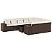 Set Divani da Giardino 11 pz con Cuscini Polyrattan Marrone - Foto miniatura 1