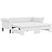 Divano Letto Estraibile e Materassi Bianco 90x200 cm Similpelle - Foto miniatura 1
