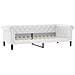 Divano Letto Estraibile e Materassi Bianco 90x200 cm Similpelle - Foto miniatura 4