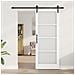 Porta Scorrevole  con Set di Hardware 'ORKDAL'Bianca Legno Massello & Vetro, Porta Interna  con Vetro 'ORKDAL'Bianca 83x211x4 cm - Foto miniatura 3