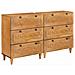 Credenza 2 pcs Marrone 60 x 33 x 75 cm legno massello di mango - Foto miniatura 1