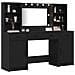 Set da trucco 3 pezzi  in legno ingegnerizzato nero - Foto miniatura 3