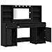 Set da trucco 3 pezzi  in legno ingegnerizzato nero - Foto miniatura 6