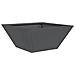 Vaso a Ciotola da Giardino Antracite 35 x 35 x 15 cm Acciaio - Foto miniatura 1