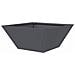 Vaso a Ciotola da Giardino Antracite 35 x 35 x 15 cm Acciaio - Foto miniatura 6
