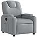 Poltrona reclinabile in tessuto grigio chiaro - Foto miniatura 1