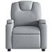 Poltrona reclinabile in tessuto grigio chiaro - Foto miniatura 6