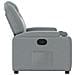 Poltrona reclinabile in tessuto grigio chiaro - Foto miniatura 7