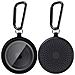Confezione Da 2 Custodie Protettive In Tpu Compatibili Con Apple Airtag Con Gancio Portachiavi Black - Foto miniatura 1