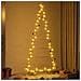 Albero di Natale in metallo con supporto Oro 210 cm - Foto miniatura 4