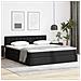 Letto con Contenitore Nero 160 x 200 cm Pelle Sintetica - Foto miniatura 2