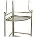 Scaffale Angolare In Ferro Battuto Argento 49x35x125h - Foto miniatura 4