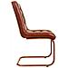 Sedia In Metallo E Pelle Marrone 46x46x93h - Foto miniatura 3