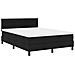 Letto a molle con materasso Nero 160 x 200 cm Tessuto - Foto miniatura 4