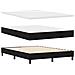 Letto a molle con materasso Nero 160 x 200 cm Tessuto - Foto miniatura 5