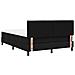 Letto a molle con materasso Nero 160 x 200 cm Tessuto - Foto miniatura 9