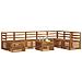 Set divani Naturale Legno di Acacia Massello - Foto miniatura 3