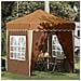 Tenda per feste a pop-up 195 x 195 x 245 cm Beige - Foto miniatura 2