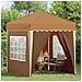 Tenda per feste a pop-up 195 x 195 x 245 cm Beige - Foto miniatura 3