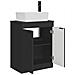Mobile da bagno con lavabo Nero 54 x 35 x 83 cm - Foto miniatura 4