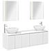 Set di Armadi da Bagno 5 pcs Bianco Legno ingegnerizzato - Foto miniatura 1