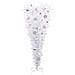 Albero di Natale artificiale Bianco 120 cm PVC e Acciaio - Foto miniatura 4