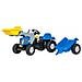 Trattore a pedali Kid New Holland T 7550 c / Ruspa e Rimorchio 023929 - Foto miniatura 3