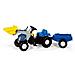 Trattore a pedali Kid New Holland T 7550 c / Ruspa e Rimorchio 023929 - Foto miniatura 1