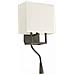 Faro 29983 - Vesper Lampada Da Parete Marrone E Beige Con Lettore Led - Foto miniatura 9