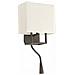 Faro 29983 - Vesper Lampada Da Parete Marrone E Beige Con Lettore Led - Foto miniatura 1