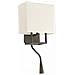 Faro 29983 - Vesper Lampada Da Parete Marrone E Beige Con Lettore Led - Foto miniatura 7