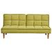 Divano Letto Moderno In Tessuto Giallo Verde Siljan - Foto miniatura 1