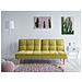 Divano Letto Moderno In Tessuto Giallo Verde Siljan - Foto miniatura 2