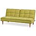 Divano Letto Moderno In Tessuto Giallo Verde Siljan - Foto miniatura 3