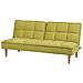 Divano Letto Moderno In Tessuto Giallo Verde Siljan - Foto miniatura 11