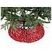 Copri Base Per Albero Di Natale In Legno Intrecciato Color Rosso Base Per Albero Di Natale - Foto miniatura 2