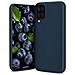 Lifestyle. Cover Per Samsung A12, Blu Notte - Custodia In Silicone Premium Con Finitura Opaca E Fodera Morbida In Microfibra, Phone Case Cover Leggero - Foto miniatura 1