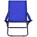 Sedie da Spiaggia Pieghevoli 2 pz in Tessuto Blu - Foto miniatura 2