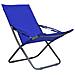 Sedie da Spiaggia Pieghevoli 2 pz in Tessuto Blu - Foto miniatura 3