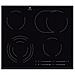 Piano Cottura EHF6547FXK Elettrico 4 Zone Cottura da 59 cm Colore Nero - Foto miniatura 1