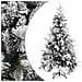 Albero Di Natale Con Neve Floccata E Pigne 225 Cm Pvc E Pe - Foto miniatura 1
