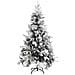 Albero Di Natale Con Neve Floccata E Pigne 225 Cm Pvc E Pe - Foto miniatura 2