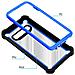 Custodia Compatibile Con Samsung Galaxy S10 Plus In Blu Nero - Coperchio Protettivo 2 In 1 Con Bordo In Silicone Tpu E Retro In Vetro Acrilico - Foto miniatura 7