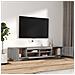 Set Mobili Tv 2 Pz Con Luci Led Grigio Sonoma Legno Multistrato - Foto miniatura 6