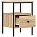 Comodino Rovere Sonoma 34x36x50 Cm In Legno Multistrato - Foto miniatura 7