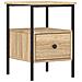 Comodino Rovere Sonoma 34x36x50 Cm In Legno Multistrato - Foto miniatura 1
