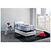 Letto Singolo Cassiopea, Letto Contenitore Con Rivestimento In Tessuto, 100% Made In Italy, Apertura Frontale, Adatto Per Materasso Cm 80x200, Bianco - Foto miniatura 2